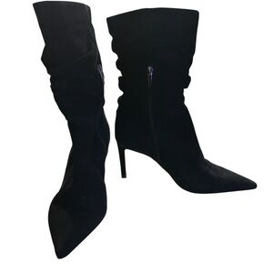 Vince Camuto Women's Qinta Black Suede Size 9M Slouch Booties